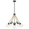 Nuvo Starlight 5-Light Chandelier, E26 60W, Matte Black, Clear Seeded 60/7685 - alternate 7
